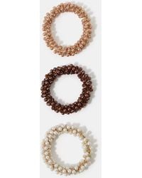 Accessorize - 3-Pack Pearl Hair Scrunchies - Lyst