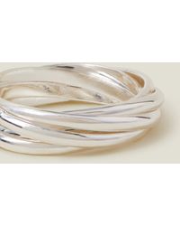 Accessorize - Women's Interlocking Ring Silver - Lyst