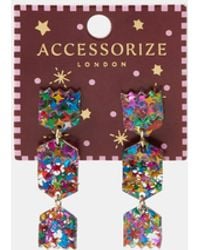 Accessorize - Christmas Cracker Drop Earrings - Lyst
