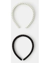Accessorize - 2-Pack Polka Dot Headbands - Lyst
