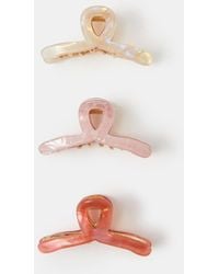 Accessorize - 3-Pack Mini Twist Claw Clips - Lyst