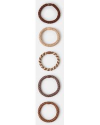 Accessorize - 5-Pack Cord Hair Bands - Lyst