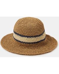 Accessorize - Varsity Stripe Woven Bucket Hat - Lyst