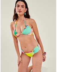 Accessorize - Women's Brights Multi Abstract Print Bikini Top - Lyst