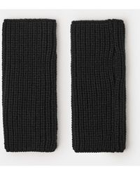 Accessorize - Ribbed Acrylic Cut Off Gloves - Lyst
