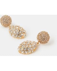 Accessorize - Double Drop Sparkle Earrings - Lyst