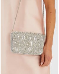 Accessorize - Embellished Fold Over Clutch Bag - Lyst