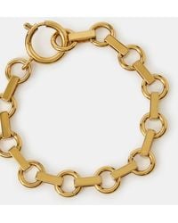 Accessorize - 14Ct-Plated Round Link Chain Bracelet - Lyst