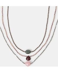 Accessorize - 3-Pack Resin Pendant Necklaces - Lyst