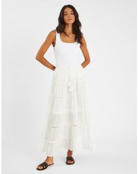 Accessorize - Tiered Maxi Skirt - Lyst