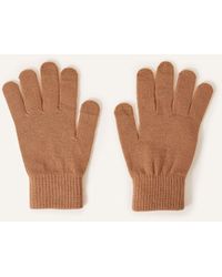Accessorize - Super Stretch Touch Gloves Camel - Lyst