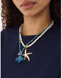 Accessorize - 2-Pack Starfish Cord Pendant Necklaces - Lyst