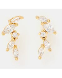 Accessorize - 14Ct-Plated Mini Climber Stud Earrings - Lyst