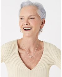 Accessorize - Linked Circle Pendant Necklace - Lyst