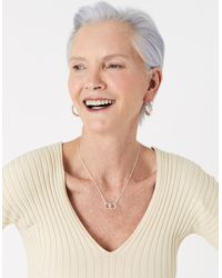 Accessorize - Linked Circle Pendant Necklace - Lyst