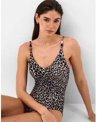 Accessorize - Leopard Print Swimsuit - Lyst