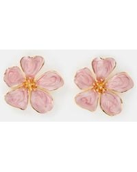 Accessorize - Enamel Flower Stud Earrings - Lyst