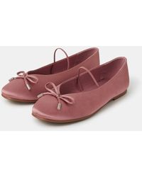 Accessorize - Satin Ballet Flats - Lyst