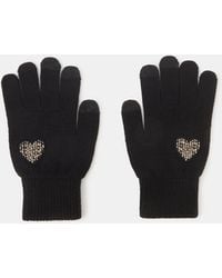 Accessorize - Beaded Heart Touchscreen Gloves - Lyst