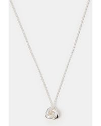 Accessorize - Knot Pendant Necklace - Lyst