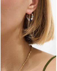 Accessorize - 3-Pack Beaded Hoop Earrings - Lyst
