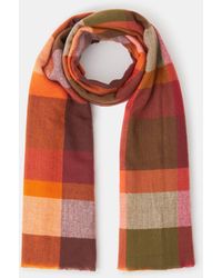 Accessorize - Check Print Blanket Scarf - Lyst