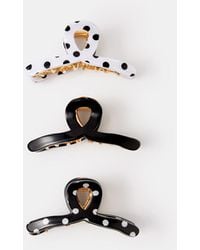 Accessorize - 3-Pack Mini Polka Dot Twist Claw Clips - Lyst