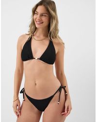 Accessorize - Crinkle Textured Triangle Bikini Top - Lyst