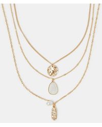 Accessorize - 3-Pack Molten Pendant Necklaces - Lyst