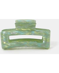 Accessorize - Iridescent Resin Rectangular Claw Clip - Lyst