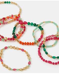 Accessorize - 11-Pack Bead Stretch Bracelets - Lyst
