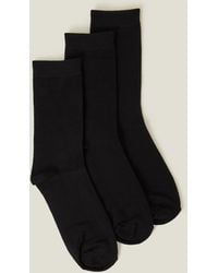 Accessorize - Ankle Cotton 3-Pack Socks - Lyst