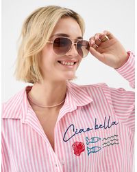 Accessorize - Metal Aviator Sunglasses - Lyst