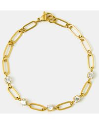 Accessorize - 14Ct-Plated Paperclip Chain Bracelet - Lyst