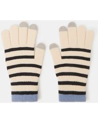 Accessorize - Stripe Touchscreen Gloves - Lyst