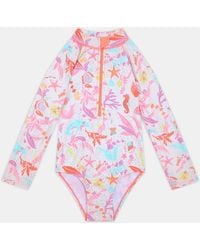 Accessorize - Sealife Long Sleeve Swimsuit - Lyst
