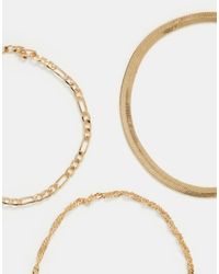 Accessorize - 3-Pack Delicate Chain Bracelets - Lyst