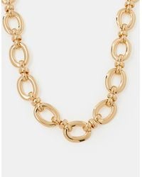 Accessorize - Chunky Oval Link Chain Necklace - Lyst