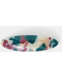 Accessorize - Marble Resin Barrette Hair Clip - Lyst