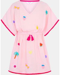 Accessorize - Fruit Embroidered Cotton Kaftan - Lyst