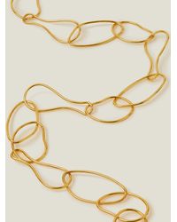 Accessorize - Women's 14ct Gold-plated Molten Chain Necklace - Lyst