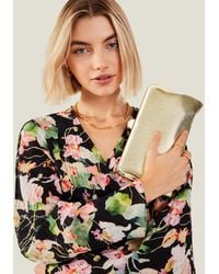 Accessorize - Metallic Clutch Bag - Lyst
