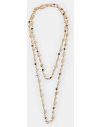 Accessorize - Long Bead Chain Necklace - Lyst