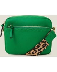 Accessorize - Women's Camera Bag With Webbing Strap Green - Lyst