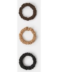 Accessorize - 3-Pack Metallic Hair Scrunchies - Lyst