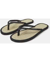 Accessorize - Rhinestone Seagrass Flip Flops - Lyst