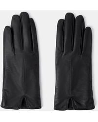 Accessorize - Faux Fur Lined Touchscreen Leather Gloves, Size: S M - Lyst