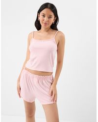 Accessorize - Sleeveless Square Neck Pointelle Vest Short Pyjamas Set - Lyst