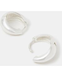Accessorize - Sterling Chunky Hoop Earrings - Lyst
