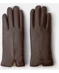 Accessorize - Faux Fur Lined Leather Gloves - Lyst